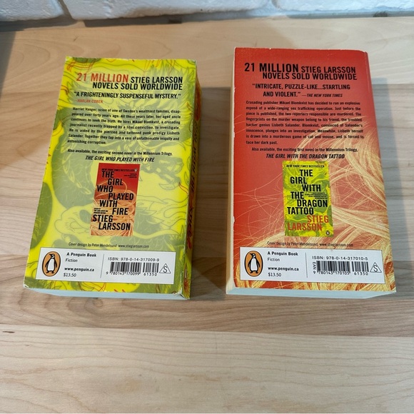 The Girl with the Dragon Tattoo /The Girl Who Played with Fire Paperback books - Picture 2 of 7